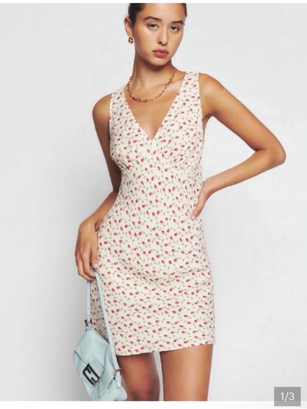 Reformation Calix Dress Rose size large